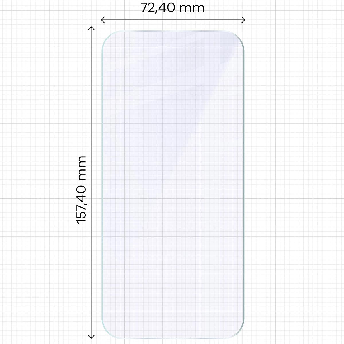 Flexibles Hybridglas für Realme 16 Pro 5G, Bizon Hybrid Mule Duo, 2 Stück