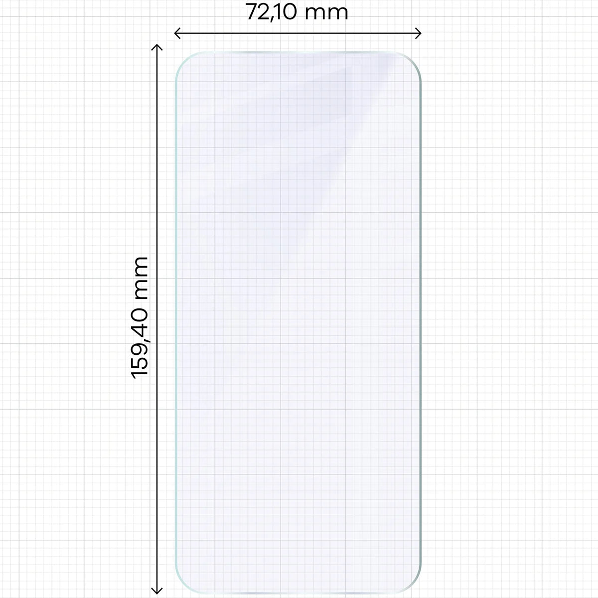 Flexibles Hybridglas für Vivo V70 FE 5G, Bizon Hybrid Mule Duo, 2 Stück