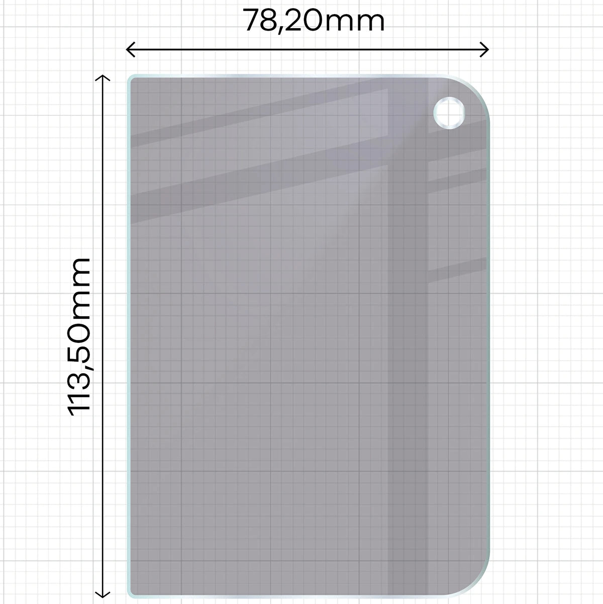 Hybridglas mit Privatschutzfilter für iPhone Duo, Bizon Hybrid Shadow, Matt (2/6)