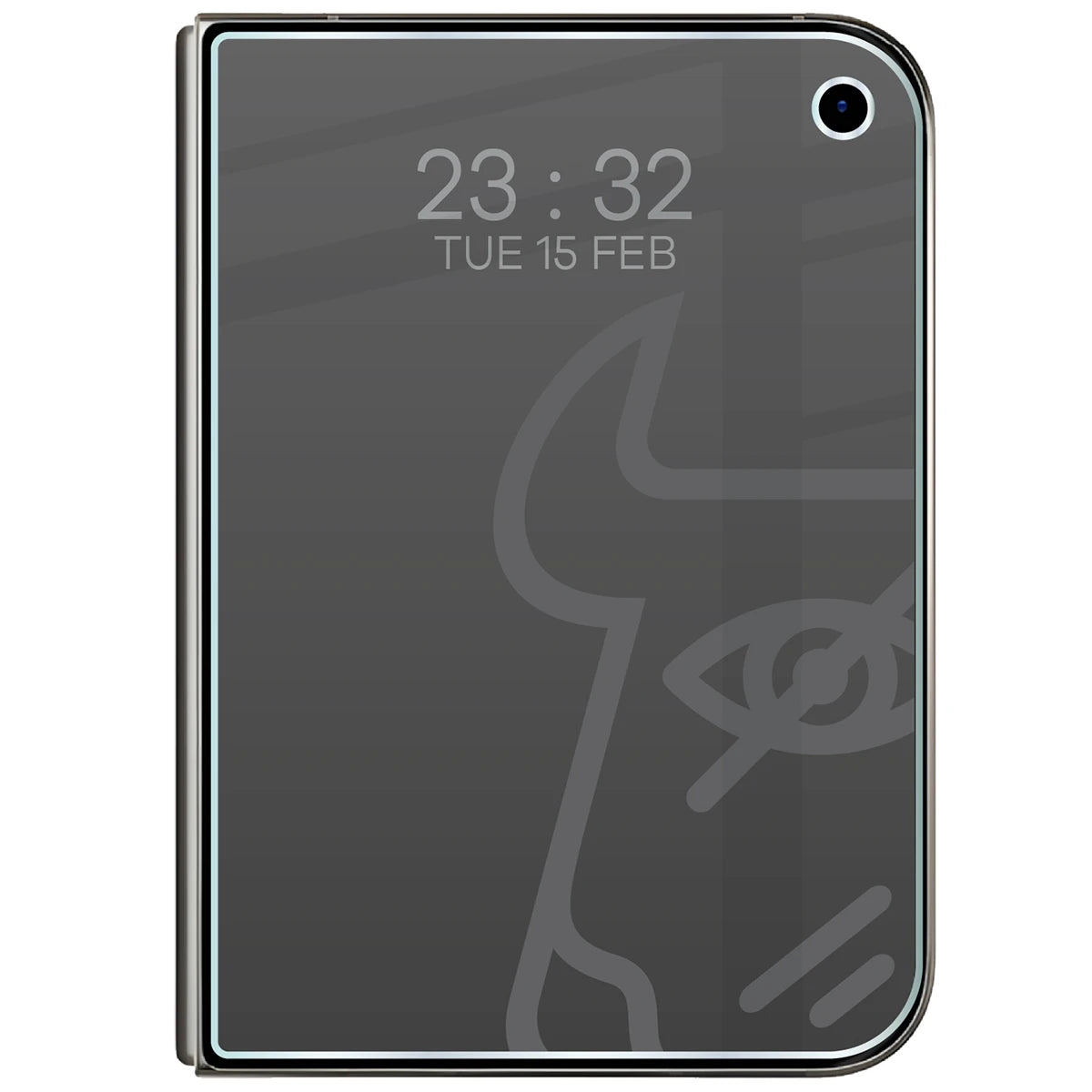 Hybridglas mit Privatschutzfilter für iPhone Duo, Bizon Hybrid Shadow, Matt (3/6)