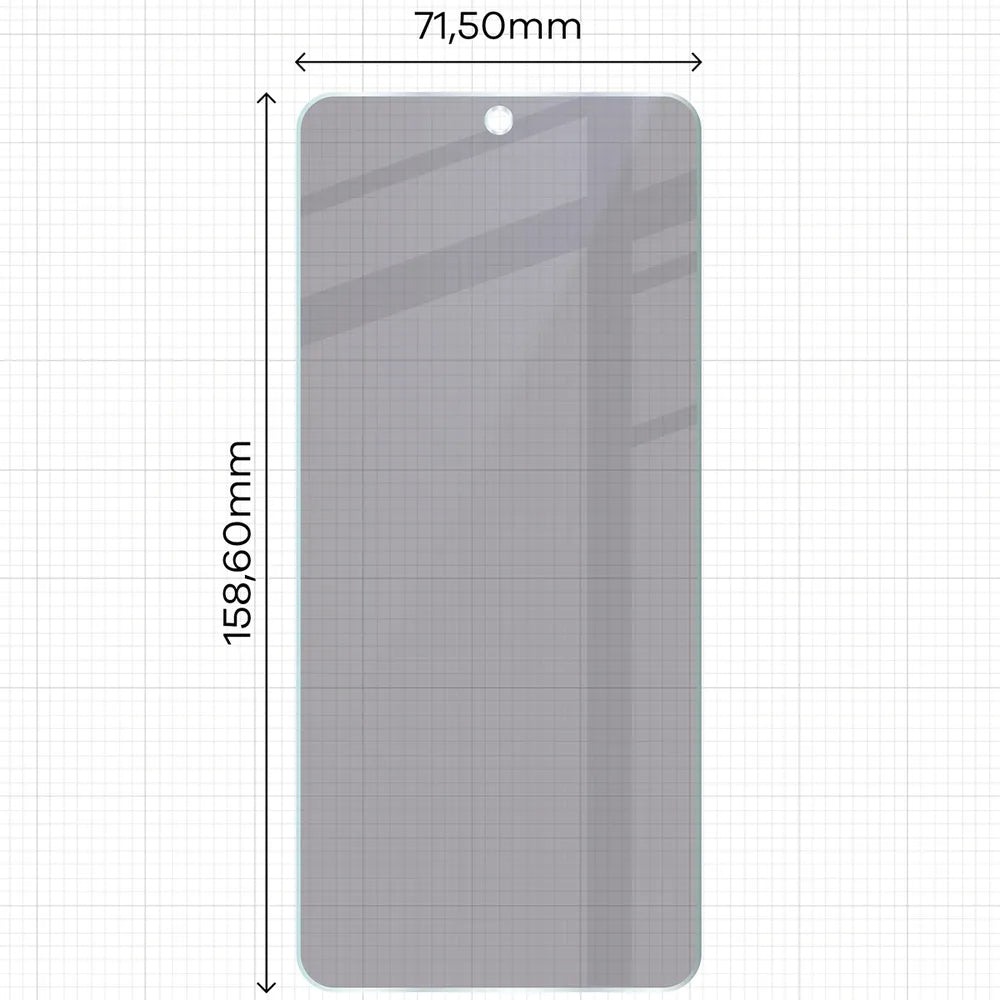 Hybridglas mit Privatschutzfilter für Hammer Ventus 5G, Bizon Hybrid Shadow, Matt (2/6)
