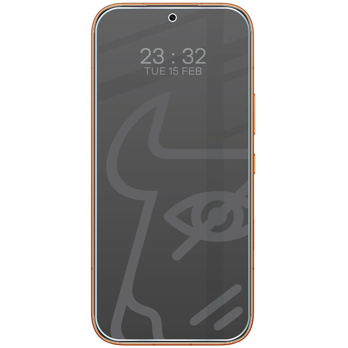 Hybridglas mit Privatschutzfilter für Honor 600 5G, Bizon Hybrid Shadow, Matt