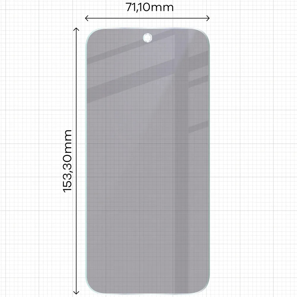 Hybridglas mit Privatschutzfilter für OPPO Find X10, Bizon Hybrid Shadow, Matt (2/6)
