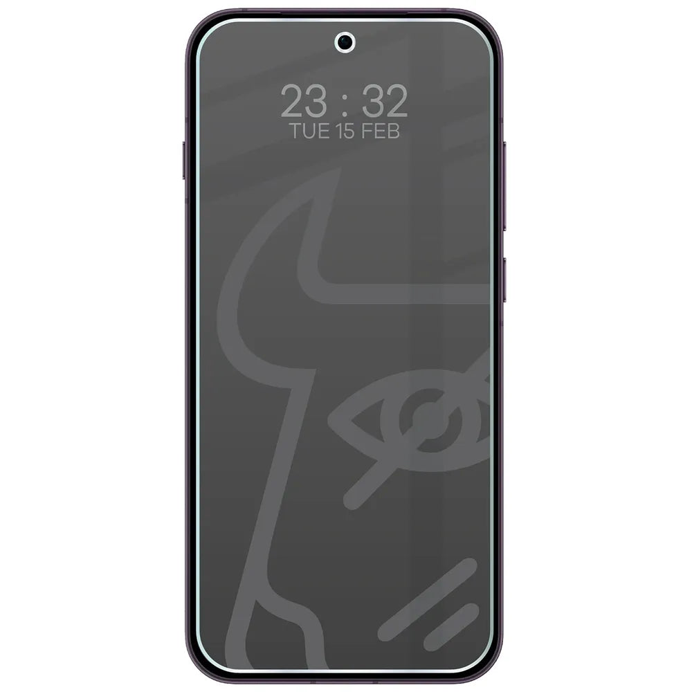Hybridglas mit Privatschutzfilter für OPPO Reno16, Bizon Hybrid Shadow, Matt (3/6)