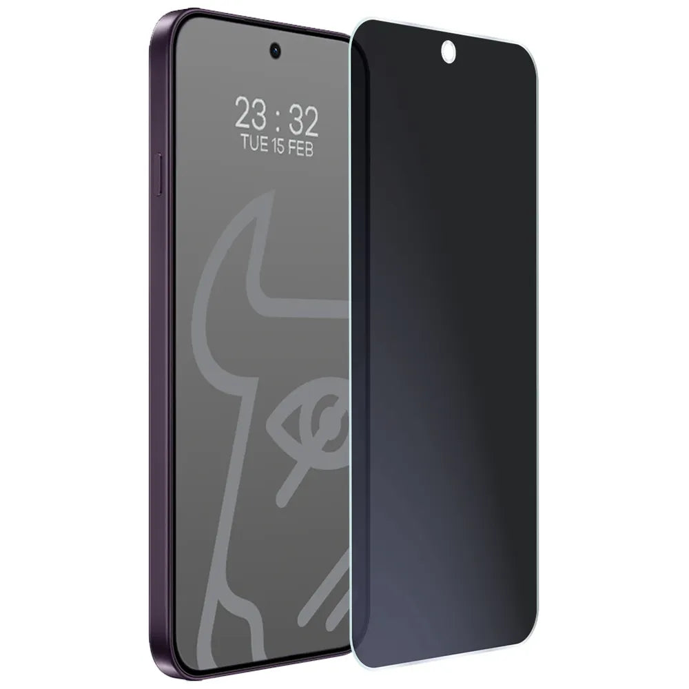 Hybridglas mit Privatschutzfilter für Oppo Reno16 F / Reno16 FS, Bizon Hybrid Shadow, Matt (5/6)