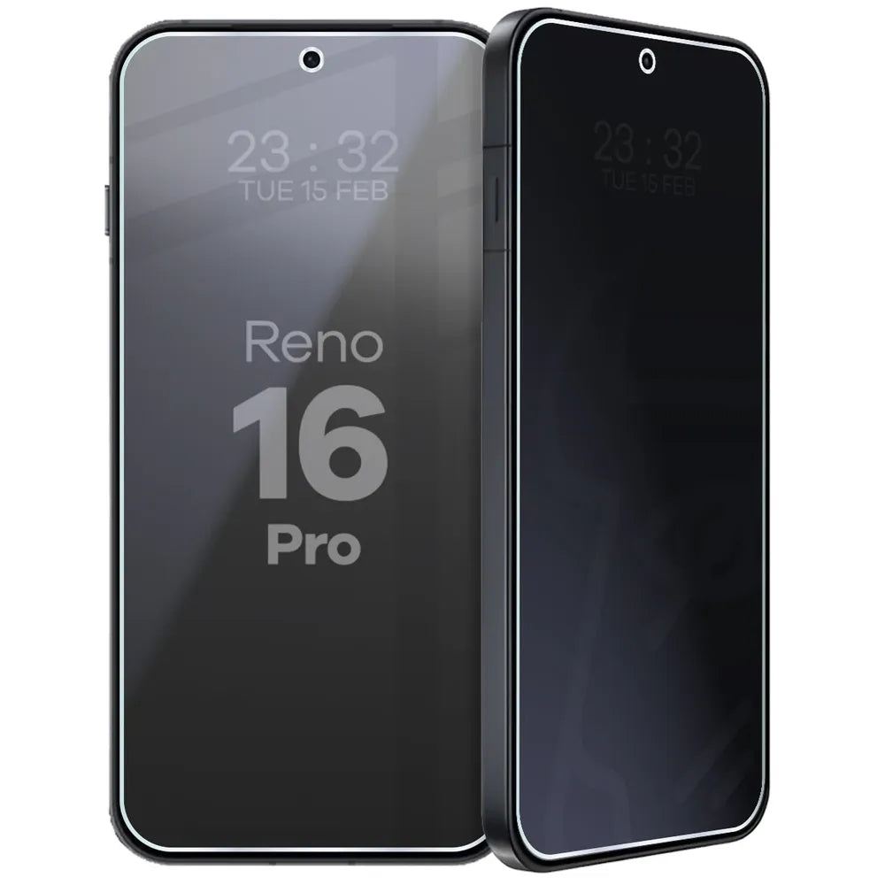 Hybridglas mit Privatschutzfilter für OPPO Reno16 Pro, Bizon Hybrid Shadow, Matt (6/6)