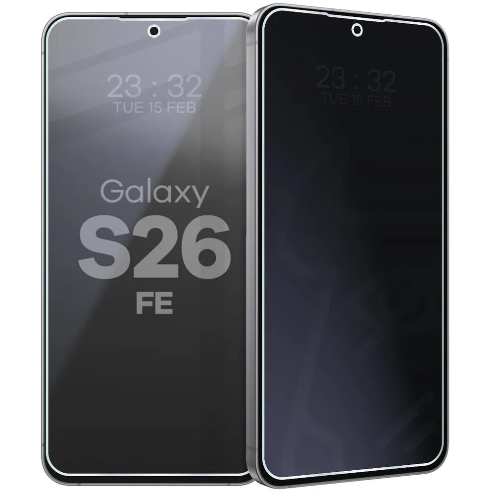 Hybridglas mit Privatschutzfilter für Galaxy S26 FE, Bizon Hybrid Shadow, Matt (6/6)
