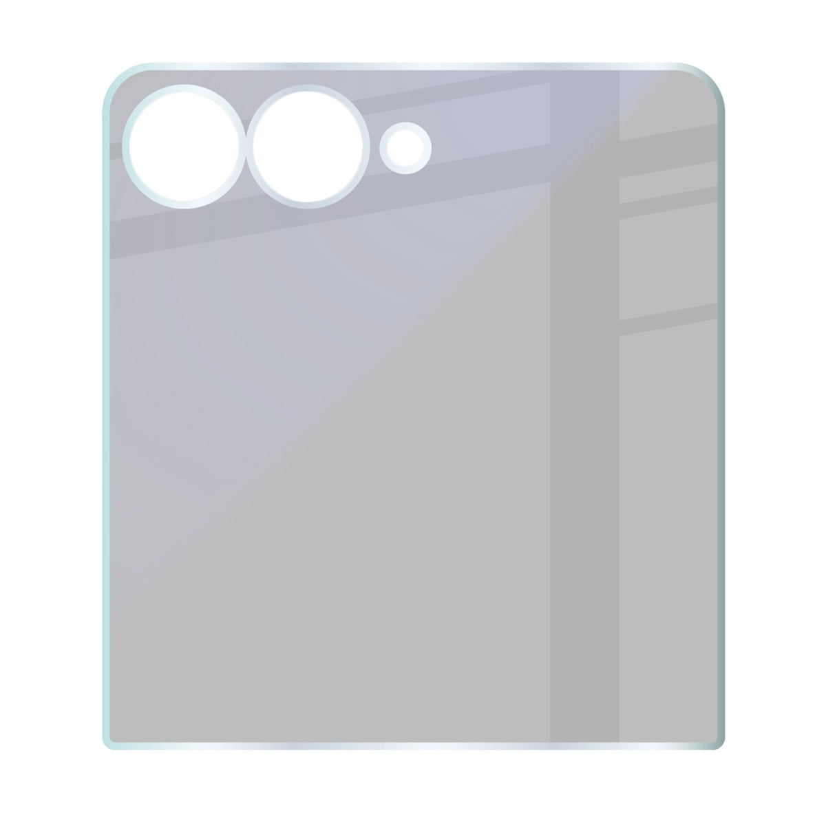 Hybridglas mit Privatschutzfilter für Galaxy Z Flip8, Bizon Hybrid Shadow, Matt