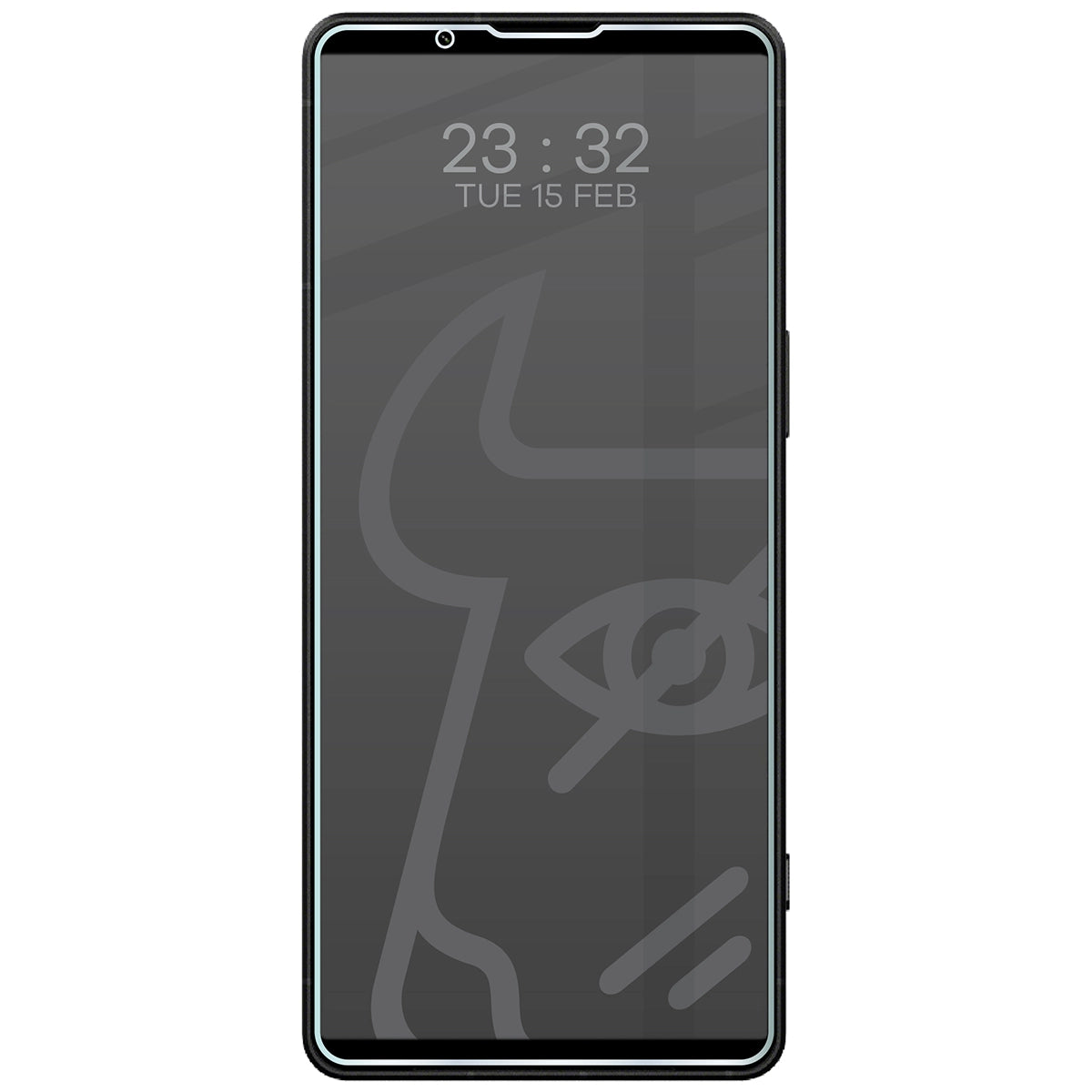 Hybridglas mit Privatschutzfilter für Sony Xperia 1 VIII, Bizon Hybrid Shadow, Matt