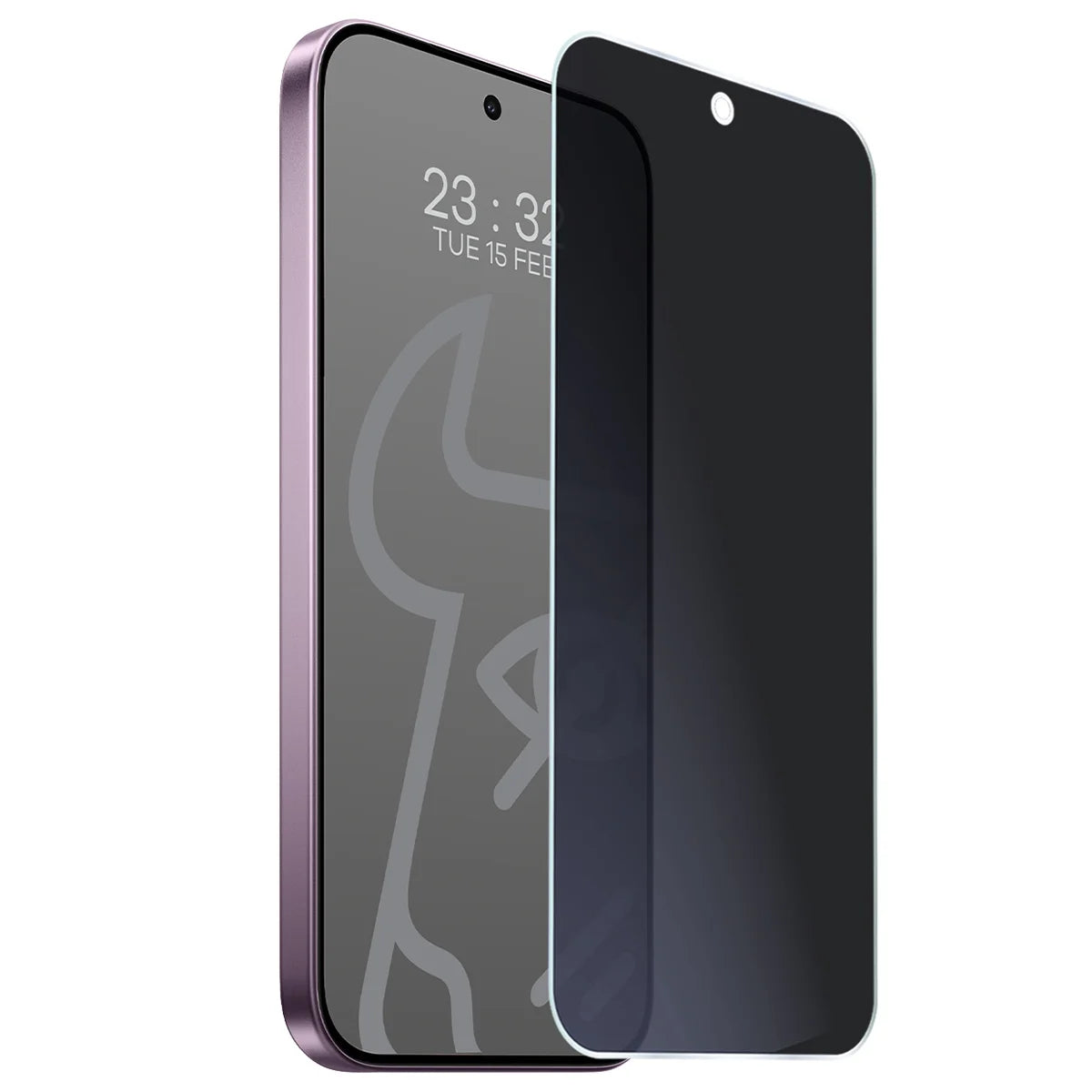Hybridglas mit Privatschutzfilter für Xiaomi 17T, Bizon Hybrid Shadow, Matt