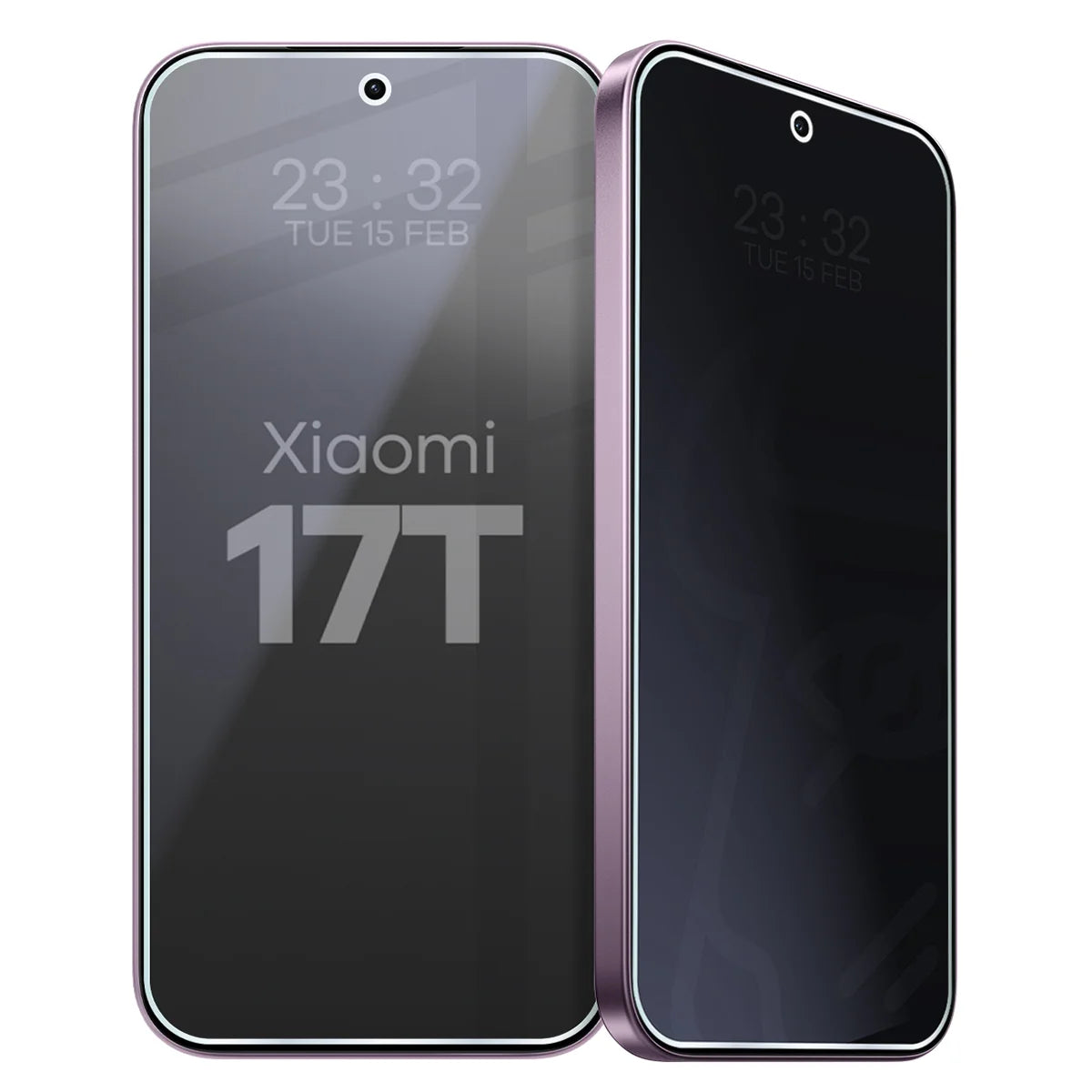 Hybridglas mit Privatschutzfilter für Xiaomi 17T, Bizon Hybrid Shadow, Matt