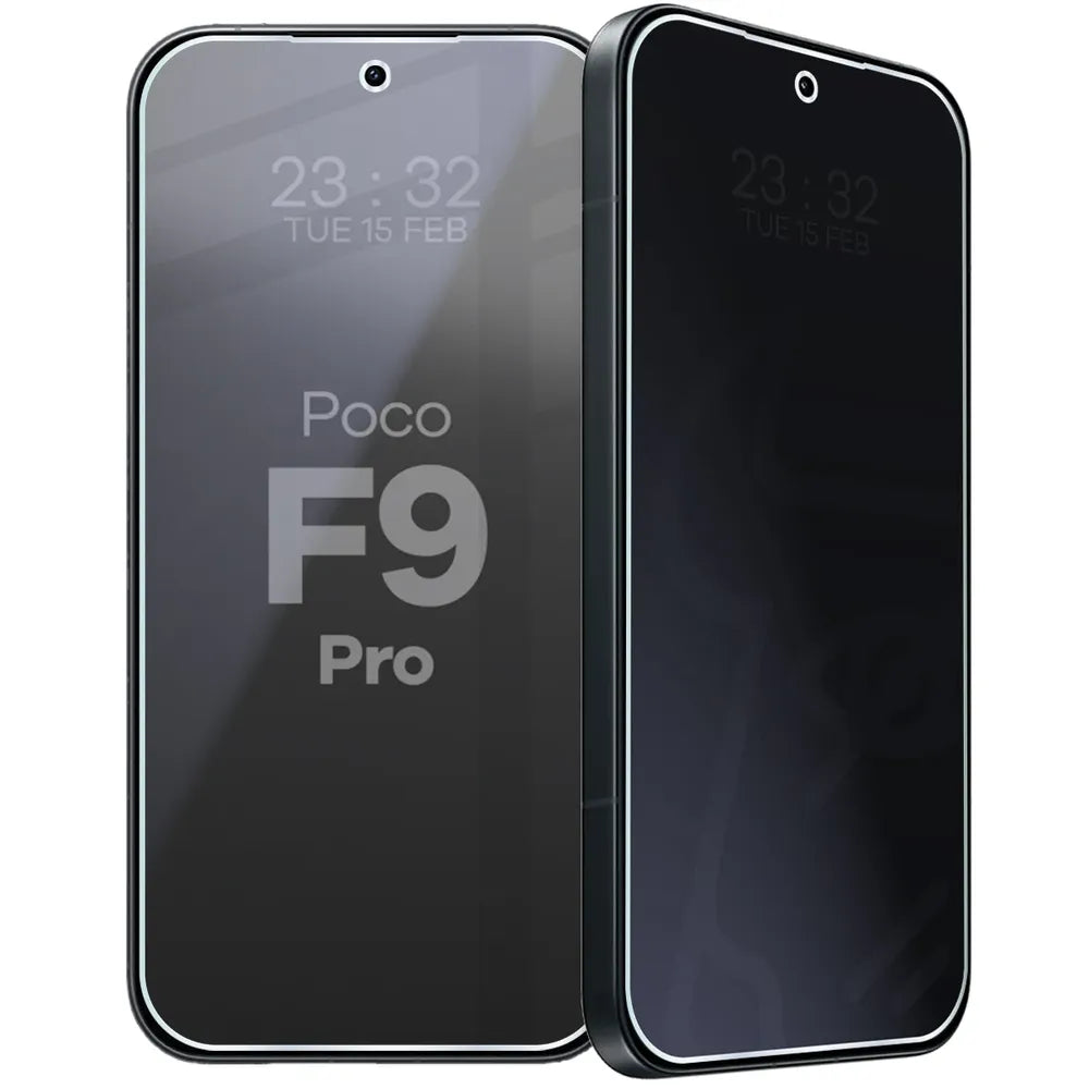 Hybridglas mit Privatschutzfilter für Xiaomi POCO F9 Pro, Bizon Hybrid Shadow, Matt (6/6)