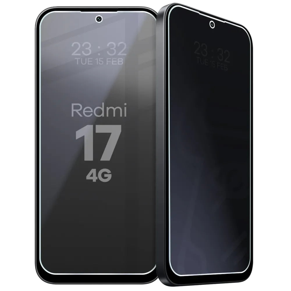 Hybridglas mit Privatschutzfilter für Xiaomi Redmi 17 4G, Bizon Hybrid Shadow, Matt (6/6)