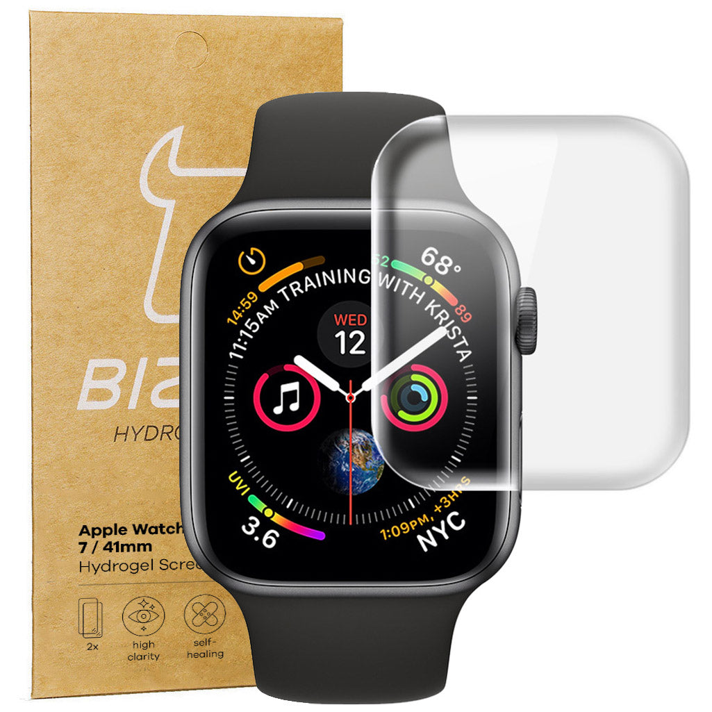 Hydrogel Folie Bizon Watch Film Hydrogel Duo v2, Apple Watch 41 mm, 2 Stück