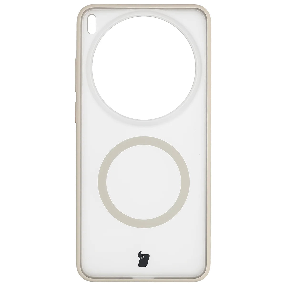 Schutzhülle mit Magnetring + gehärtetem Glas für Vivo X300 Ultra, Bizon MatteO Pack, Getönt-Beige