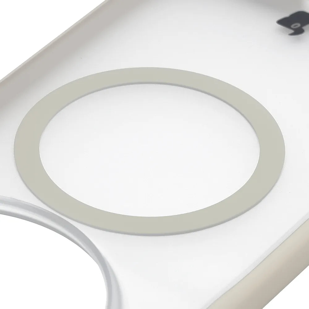 Handyhülle mit Magnetring + gehärtetem Glas für Vivo X500 Pro Max, Bizon MatteO Pack, Beige-Matt (4/9)
