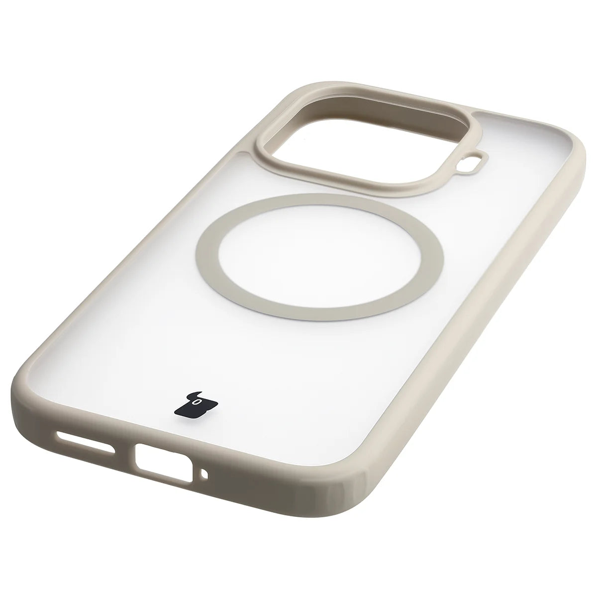 Schutzhülle mit Magnetring + gehärtetem Glas für Xiaomi 17T, Bizon MatteO Pack, Getönt-Beige