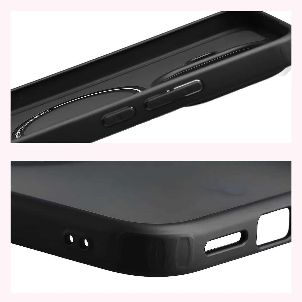 Schutzhülle mit Magnetring + gehärtetem Glas für Xiaomi 17T, Bizon MatteO Pack, Getönt-Schwarz