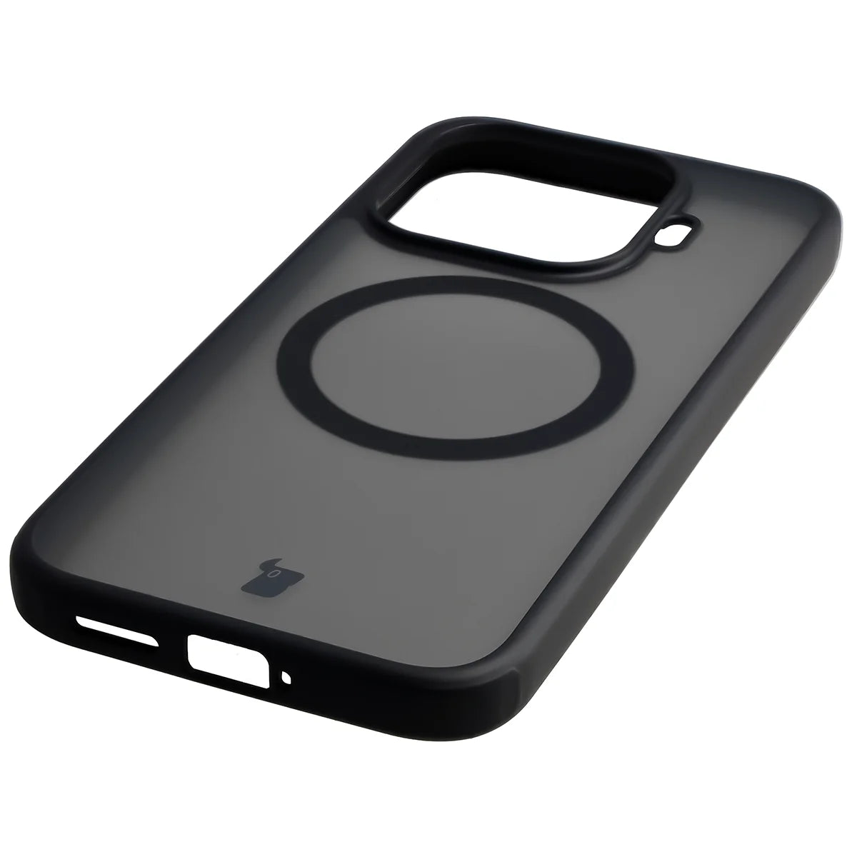 Schutzhülle mit Magnetring + gehärtetem Glas für Xiaomi 17T, Bizon MatteO Pack, Getönt-Schwarz