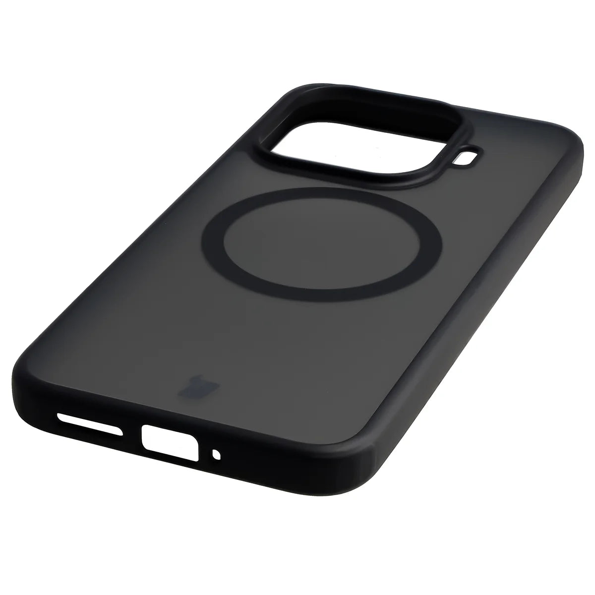 Schutzhülle mit Magnetring + gehärtetem Glas für Xiaomi 17T Pro, Bizon MatteO Pack, Getönt-Schwarz