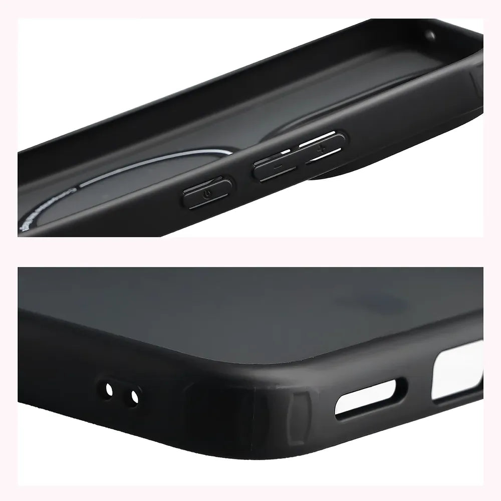 Handyhülle mit Magnetring + gehärtetem Glas für Xiaomi Redmi Note 17 4G/5G, Bizon MatteO Pack, Getönt-Schwarz (6/9)