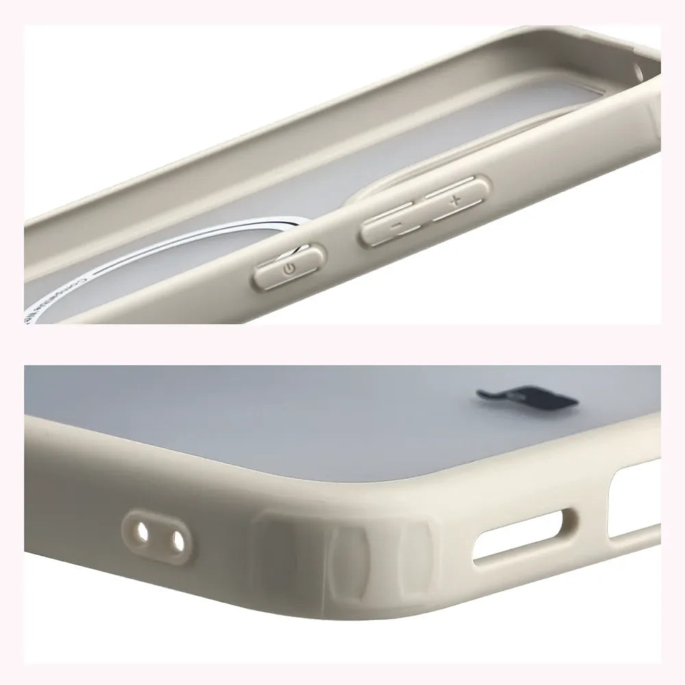 Handyhülle mit Magnetring + gehärtetem Glas für Xiaomi Redmi Note 17 Pro 5G, Bizon MatteO Pack, Getönt-Beige (6/9)