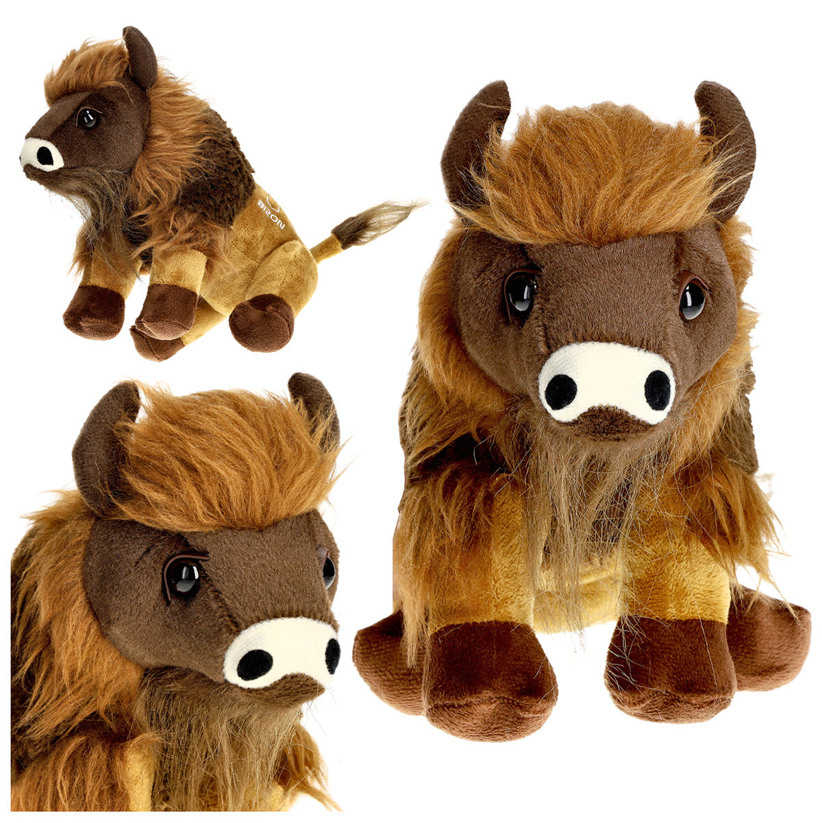 Plüschmaskottchen Bizon, Braun