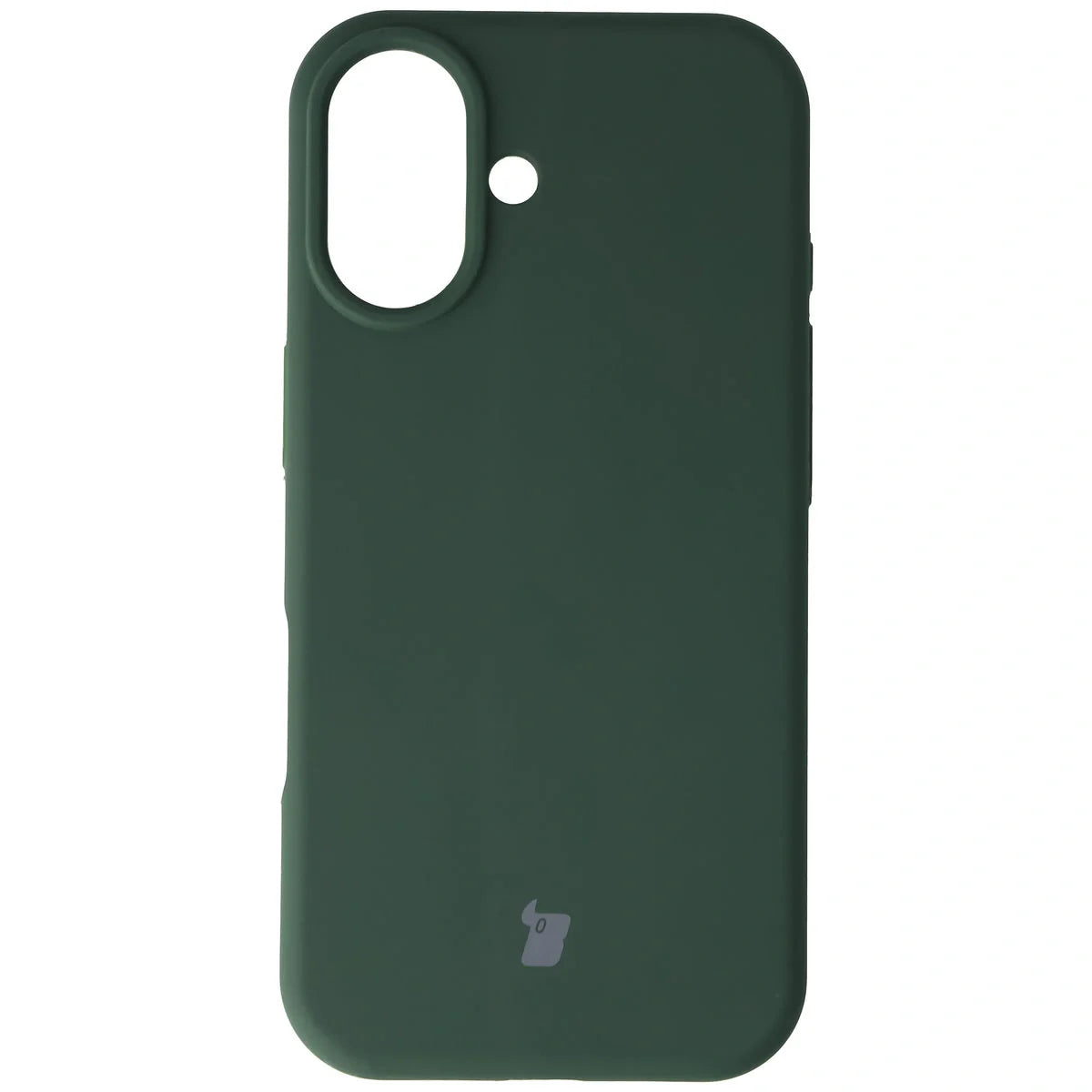 Silikon Handyhülle für iPhone 17, Bizon Soft Case, Dunkelgrün