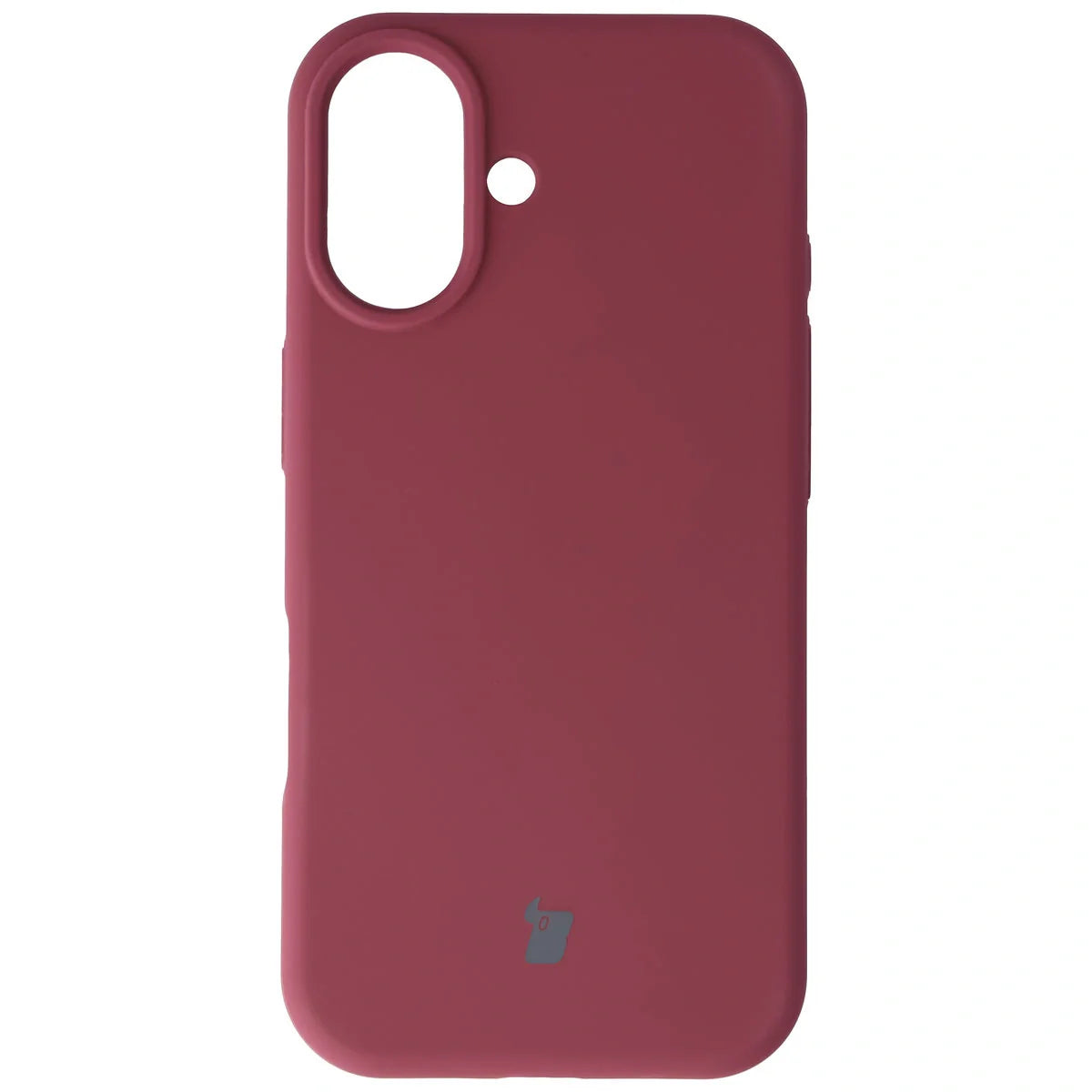 Silikon Handyhülle für iPhone 17, Bizon Soft Case, Pflaumenfarbe