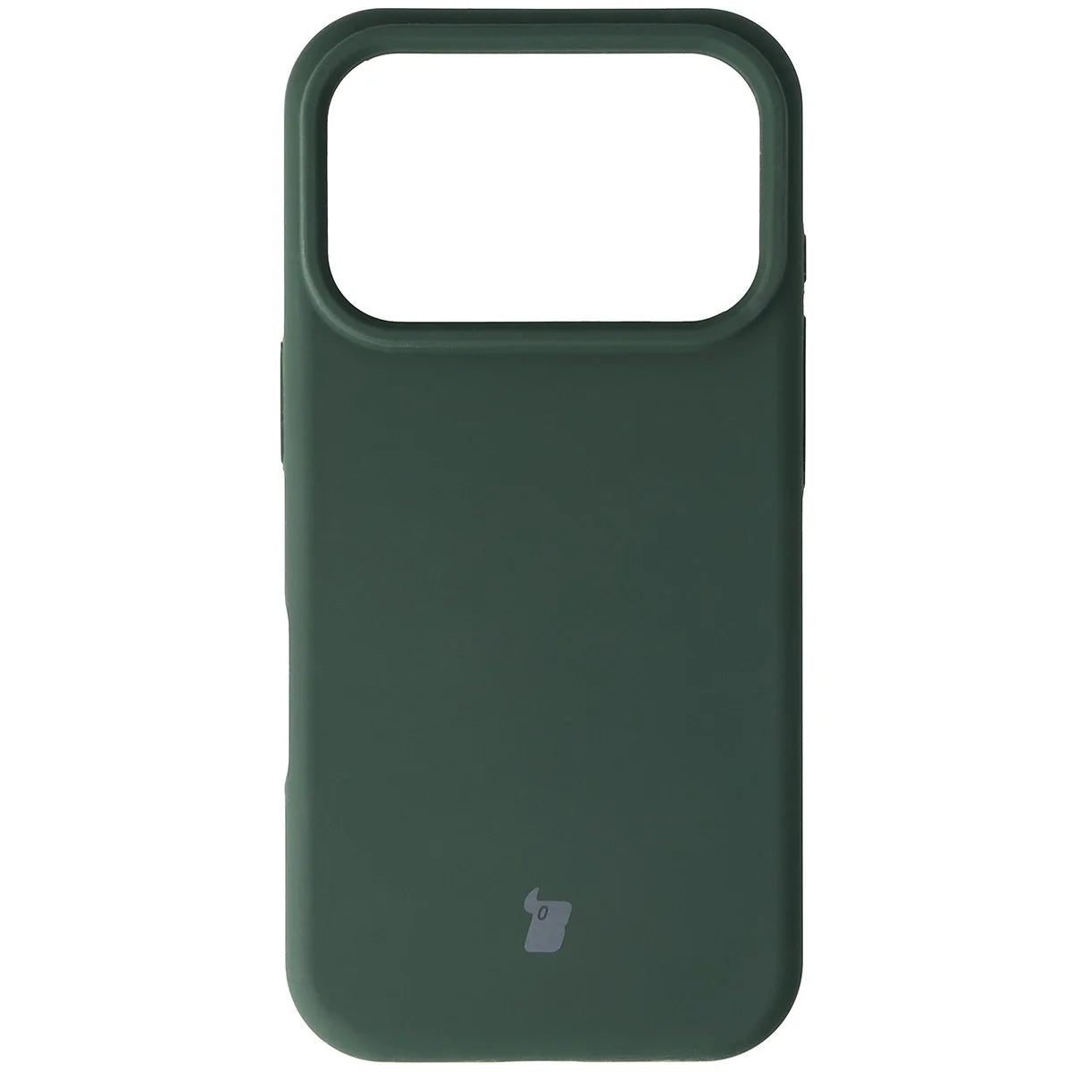 Silikon Handyhülle für iPhone 17 Pro, Bizon Soft Case, Dunkelgrün