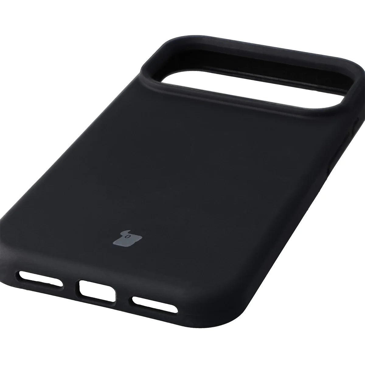Silikon Handyhülle für iPhone 18 Pro Max / 17 Pro Max, Bizon Soft Case, Schwarz