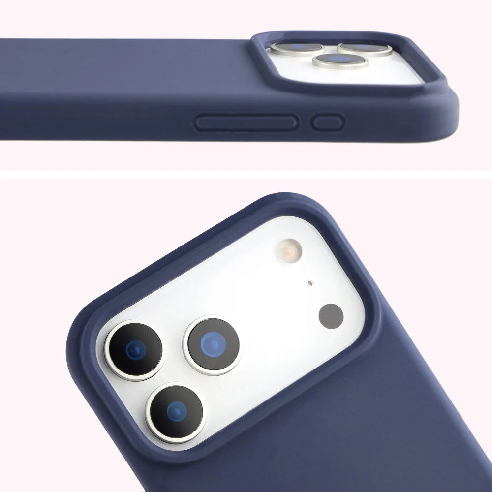Silikon Handyhülle für iPhone 18 Pro Max / 17 Pro Max, Bizon Soft Case, Dunkelblau