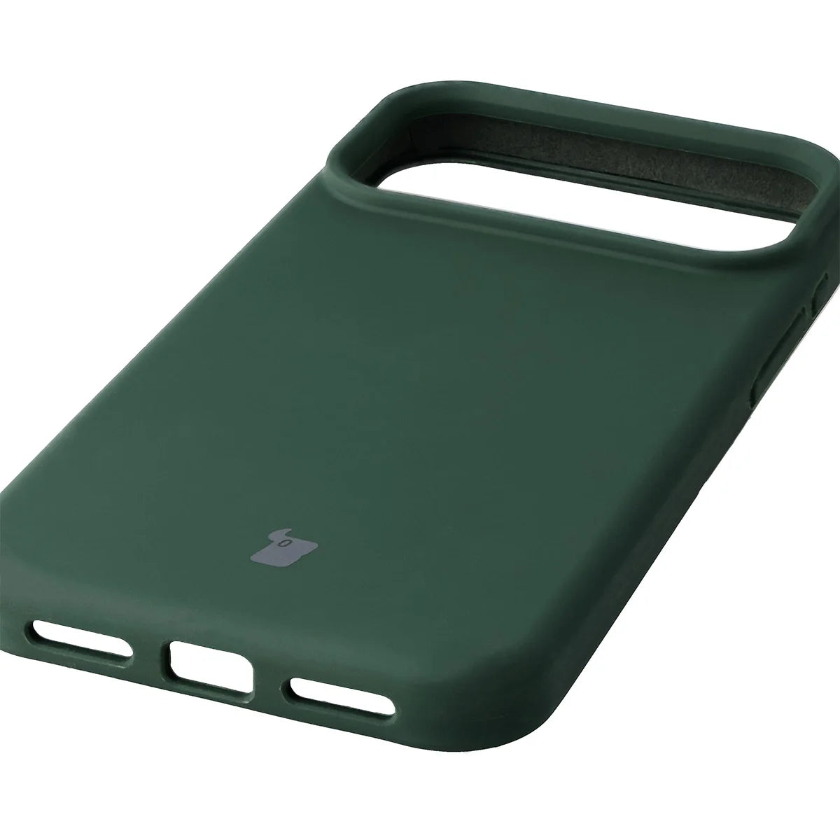 Silikon Handyhülle für iPhone 18 Pro Max / 17 Pro Max, Bizon Soft Case, Dunkelgrün