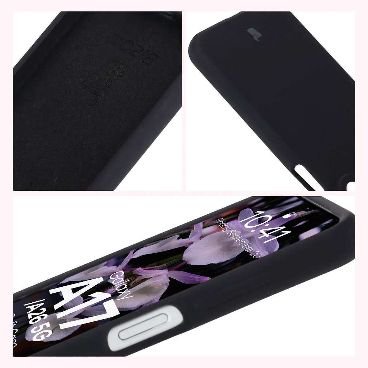 Silikon Handyhülle für Galaxy A17 5G / A18 4G/5G / A26 5G, Bizon Soft Case, Schwarz