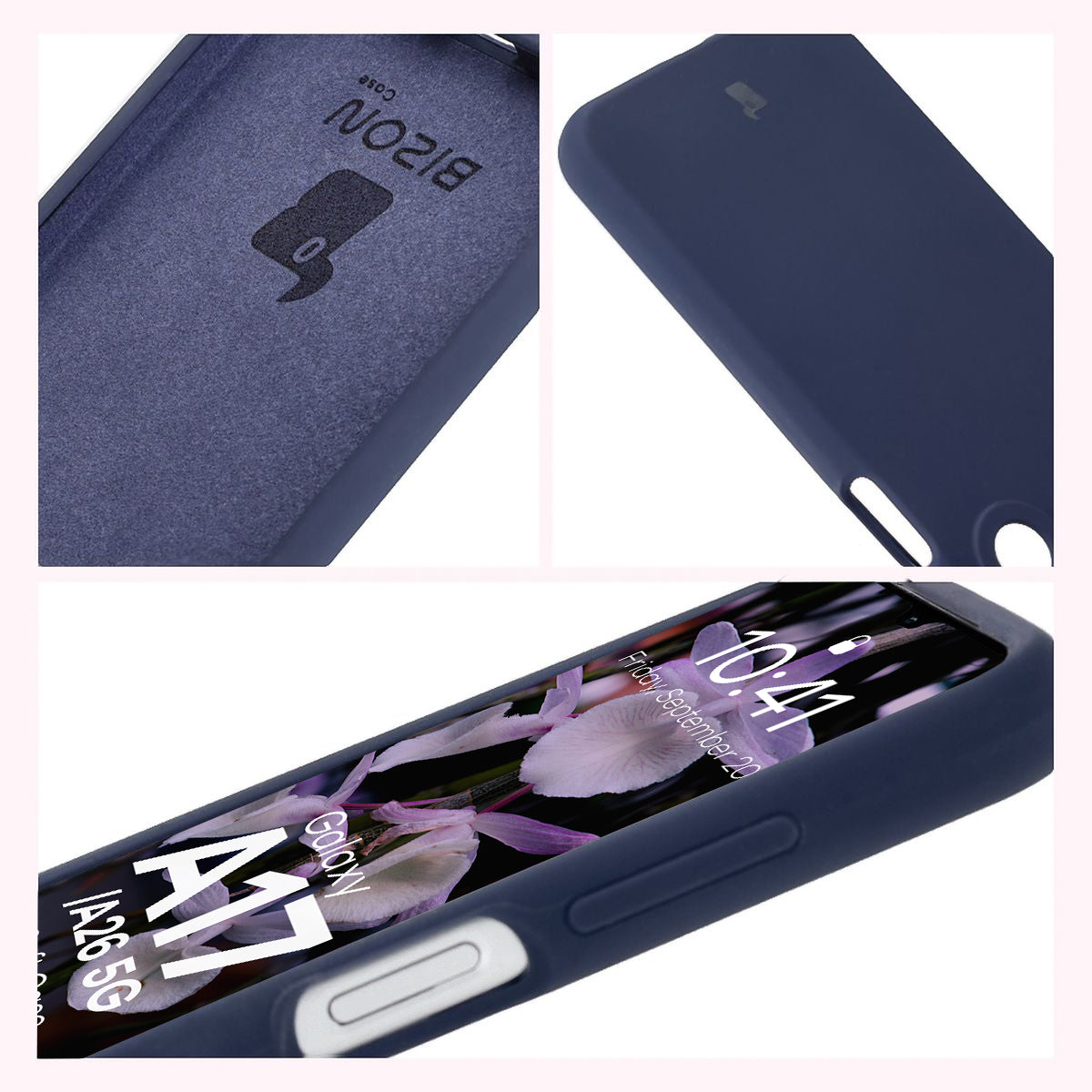 Silikon Handyhülle für Galaxy A17 5G / A18 4G/5G / A26 5G, Bizon Soft Case, Dunkelblau