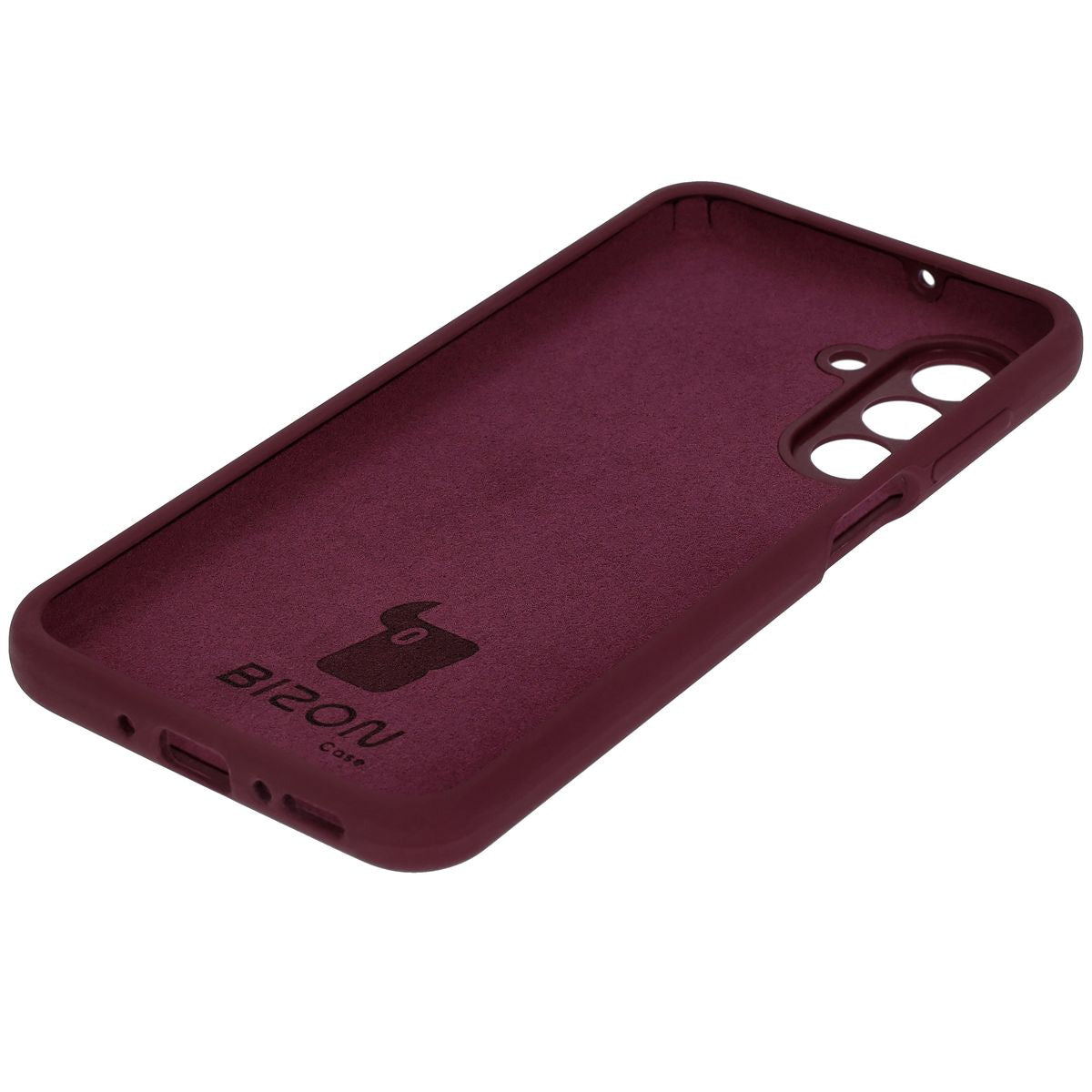 Silikon Handyhülle für Galaxy A17 5G / A18 4G/5G / A26 5G, Bizon Soft Case, Pflaumenfarbe