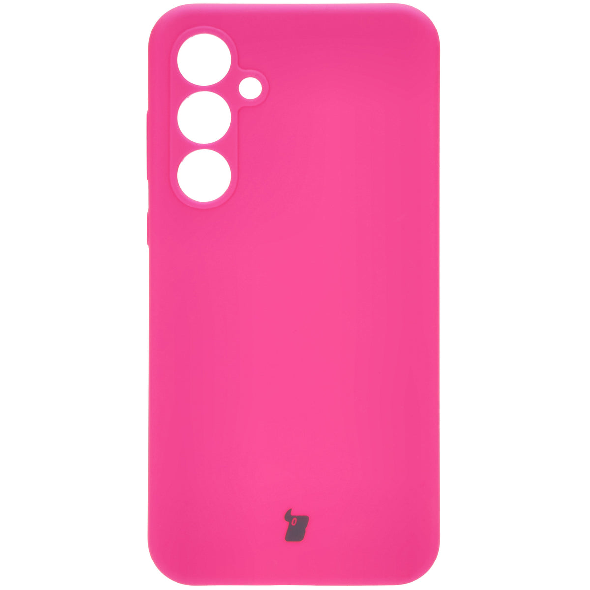 Silikon Handyhülle für Galaxy A55 5G, Bizon Soft Case, Neon-Pink