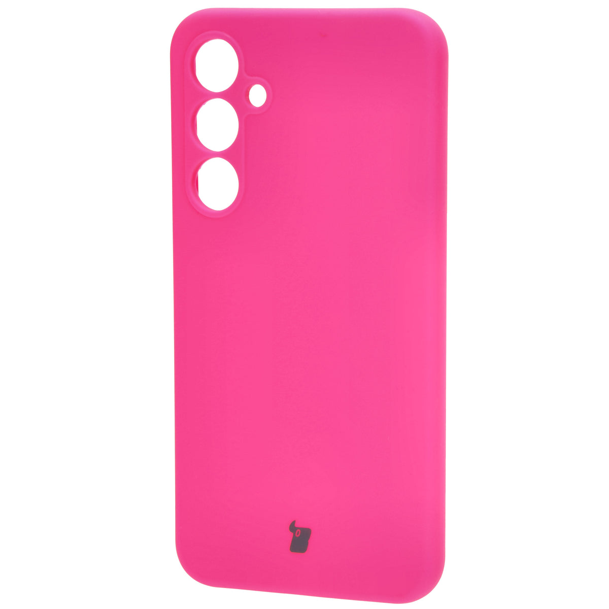 Silikon Handyhülle für Galaxy A55 5G, Bizon Soft Case, Neon-Pink