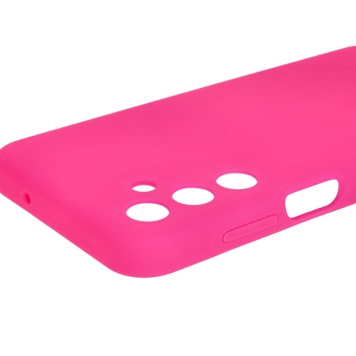 Silikon Handyhülle für Galaxy M35 5G, Bizon Soft Case, Neon-Pink
