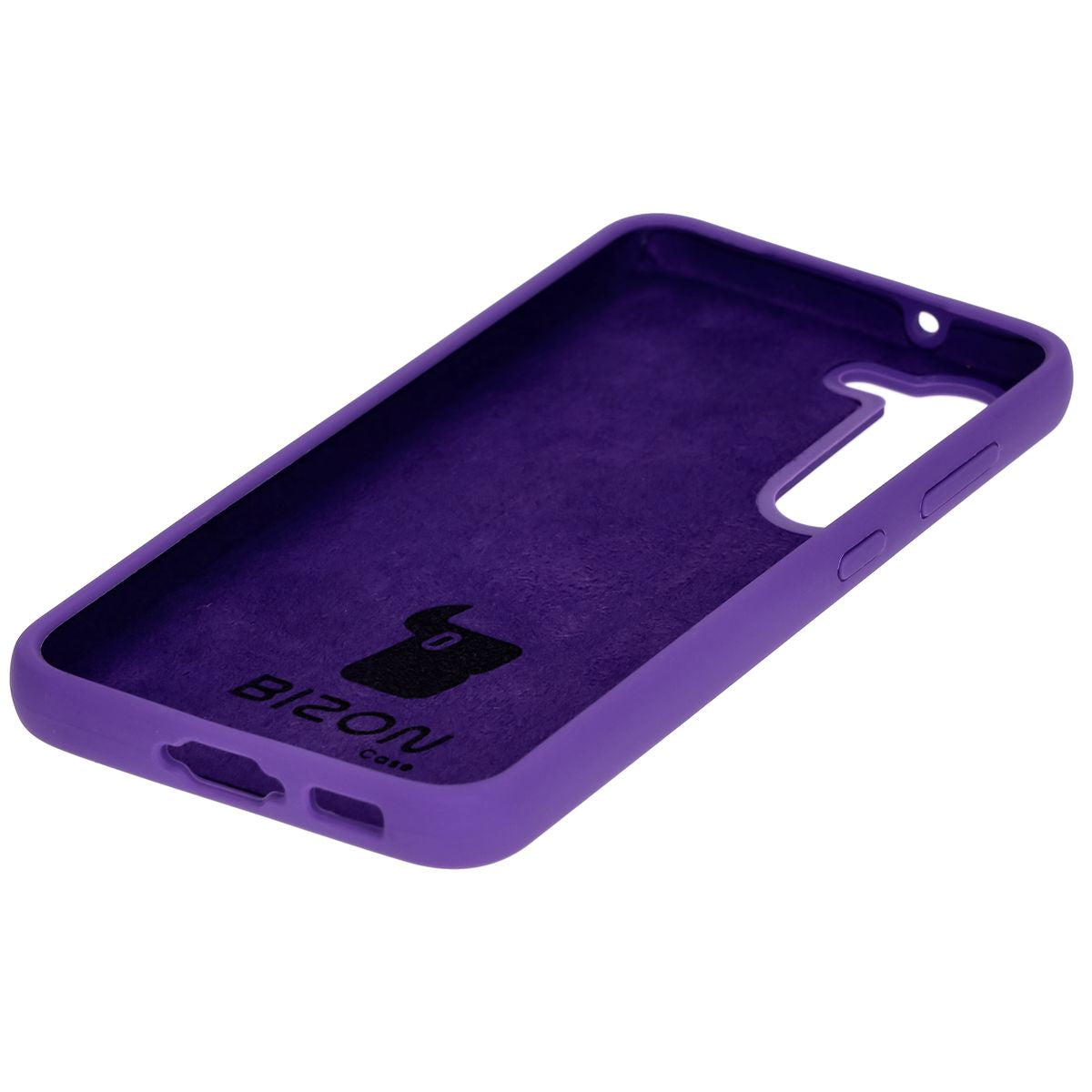 Silikon Handyhülle für Galaxy S23, Bizon Soft Case, Violett