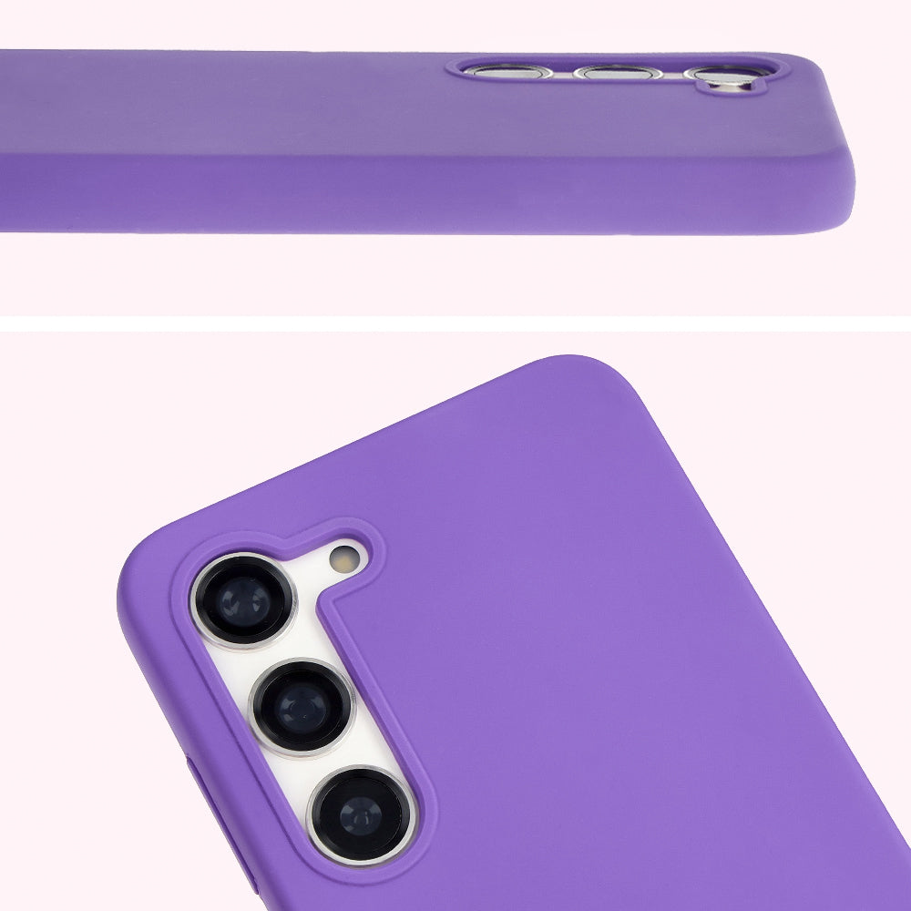 Silikon Handyhülle für Galaxy S23, Bizon Soft Case, Violett