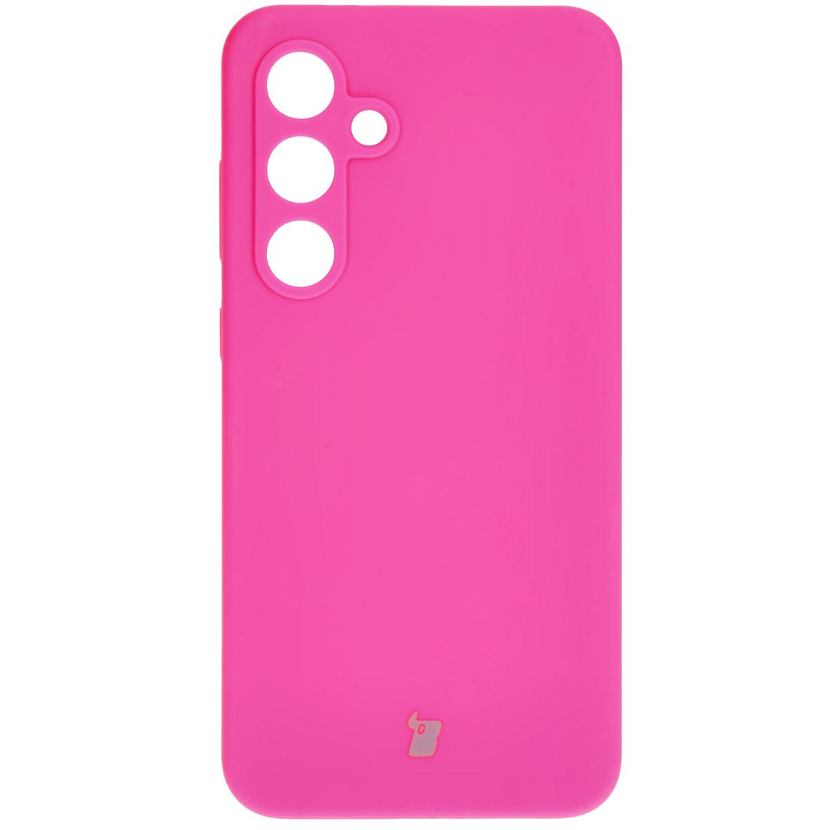 Silikon Handyhülle für Galaxy S24 FE, Bizon Soft Case, Neon-Pink