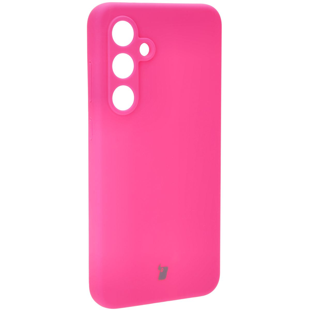 Silikon Handyhülle für Galaxy S24 FE, Bizon Soft Case, Neon-Pink