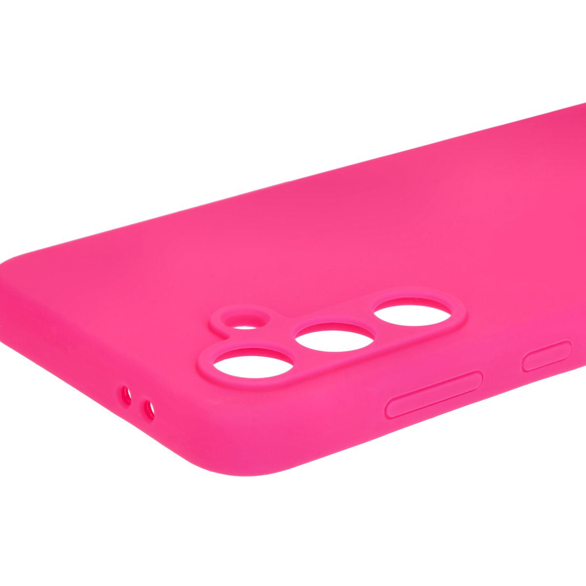 Silikon Handyhülle für Galaxy S24 FE, Bizon Soft Case, Neon-Pink