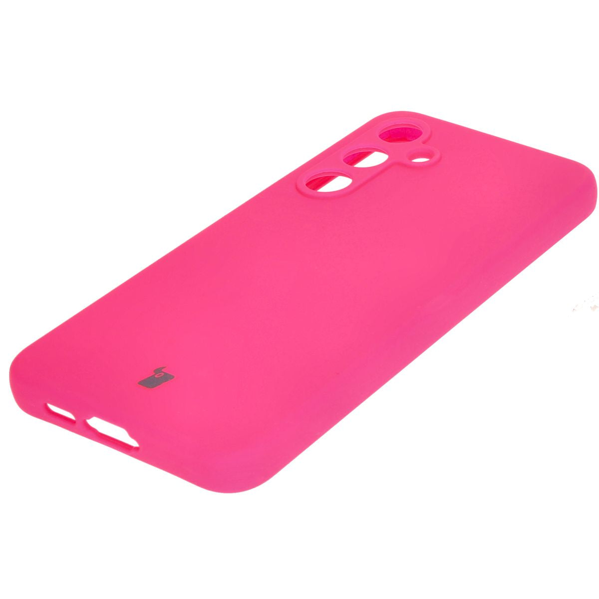 Silikon Handyhülle für Galaxy S24 FE, Bizon Soft Case, Neon-Pink