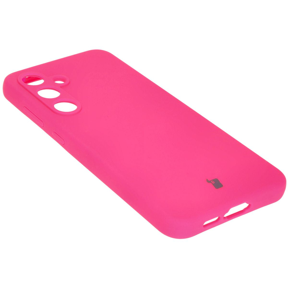 Silikon Handyhülle für Galaxy S24 FE, Bizon Soft Case, Neon-Pink