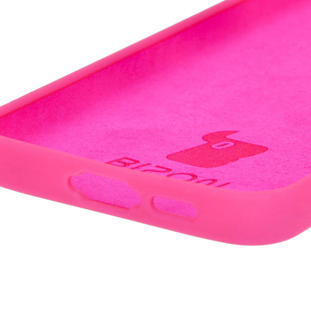 Silikon Handyhülle für Galaxy S24 FE, Bizon Soft Case, Neon-Pink