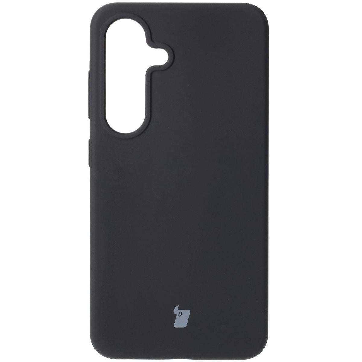 Silikon Handyhülle für Galaxy S25, Bizon Soft Case, Schwarz