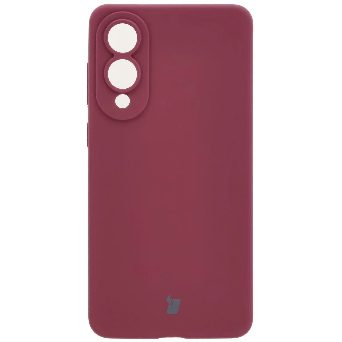Silikon Handyhülle für Galaxy S25 Edge, Bizon Soft Case, Pflaumenfarbe
