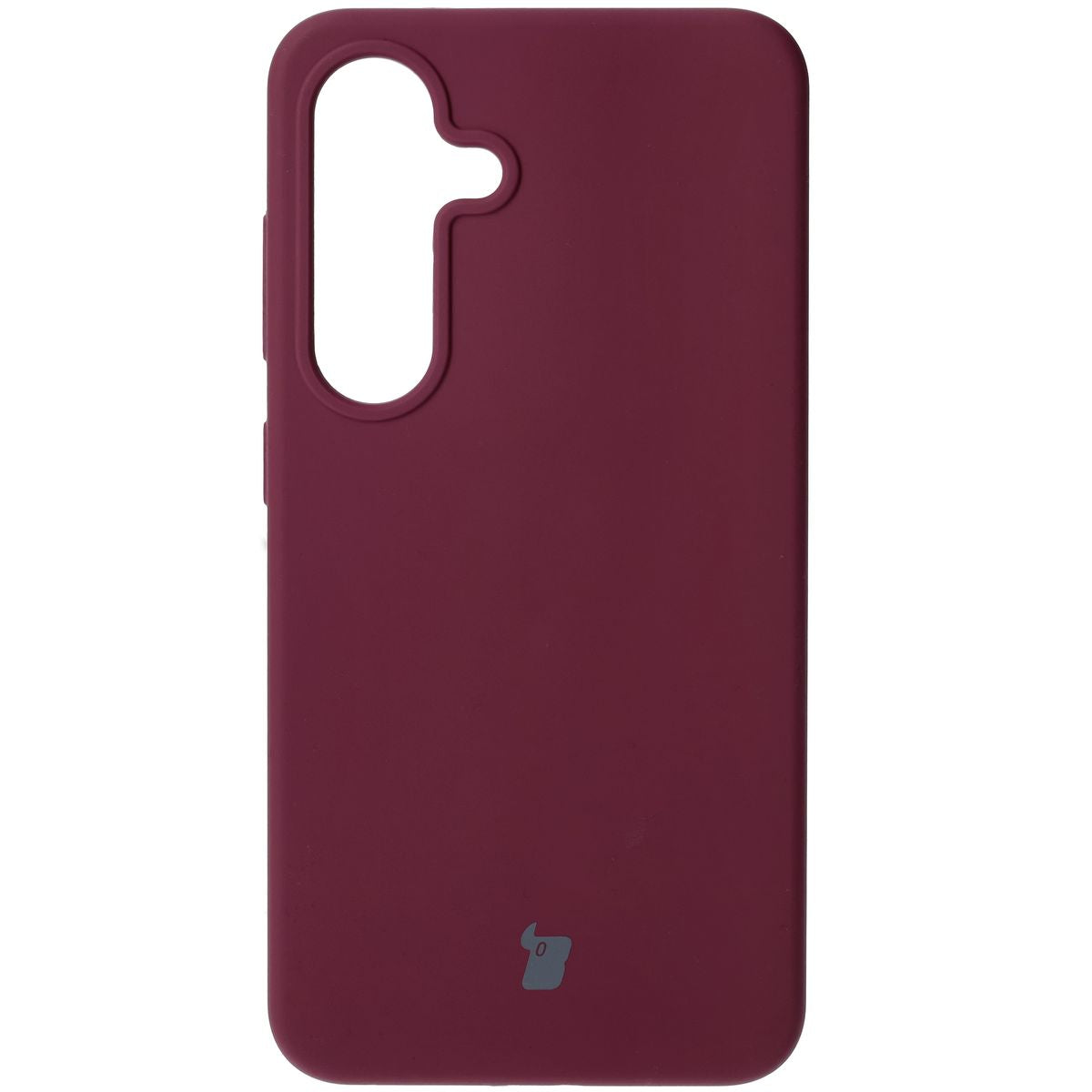 Silikon Handyhülle für Galaxy S25, Bizon Soft Case, Pflaumenfarbe